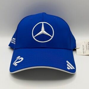 Mercedes AMG Petronas F1 Team Drivers Cap Adidas #12 Kimi Antonelli Blue Hat